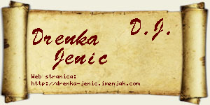 Drenka Jenić vizit kartica